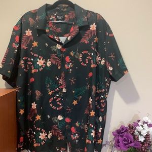 Dark Green Hawaiian shirt